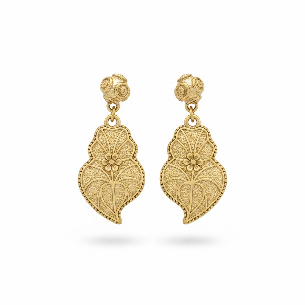 Boucles d’oreille coração e bola de Viana