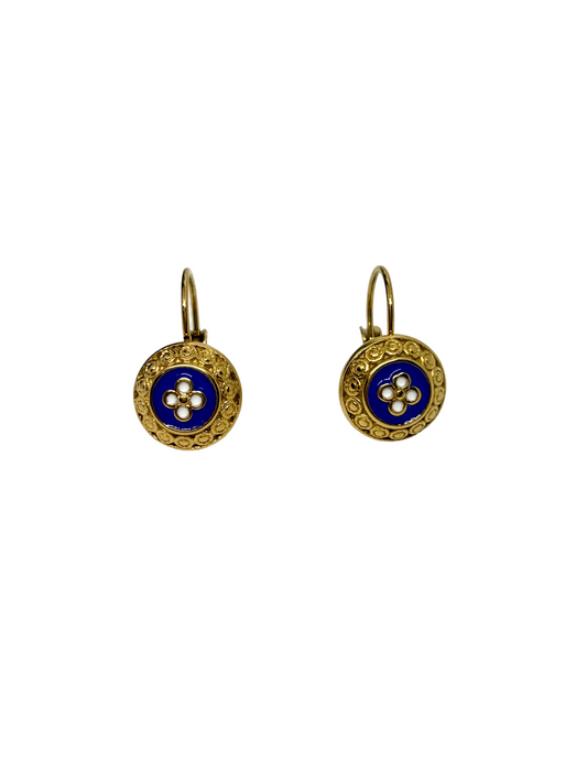 BOUCLES D'OREILLES FLEUR TRADITIONNELLE