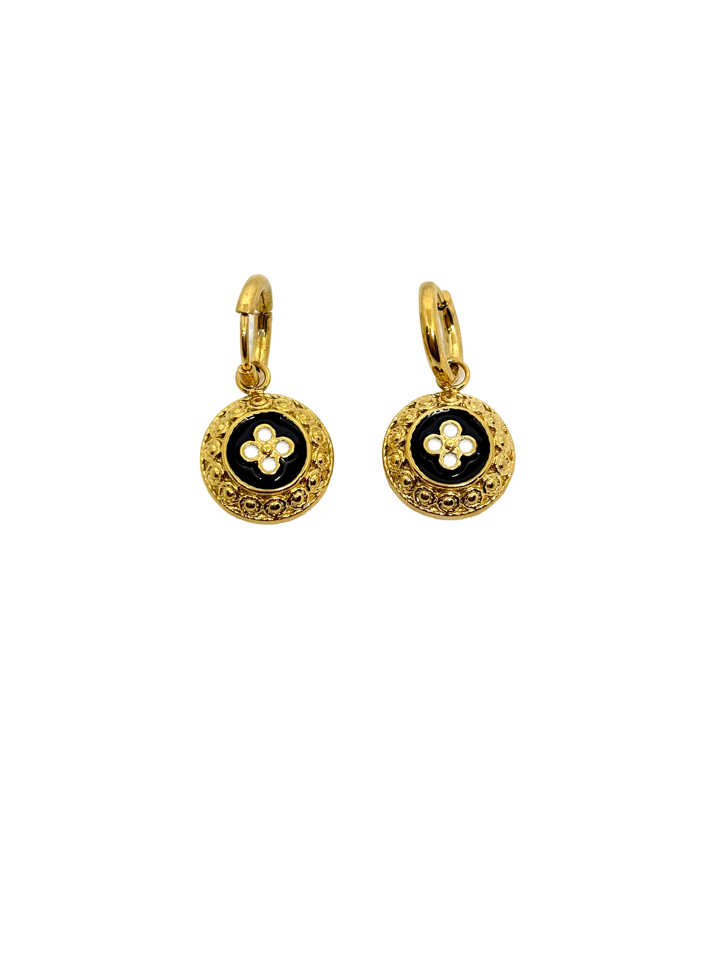 BOUCLES D'OREILLES FLEUR TRADITIONNELLE