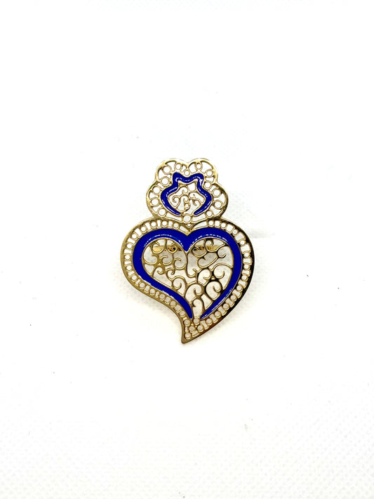 BAGUE CORACAO DE VIANA BLEU