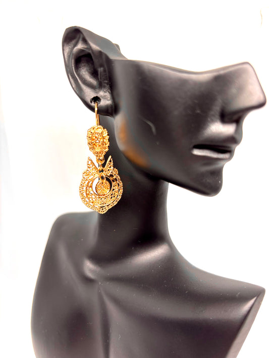 BOUCLES D'OREILLES RAINHA  A26