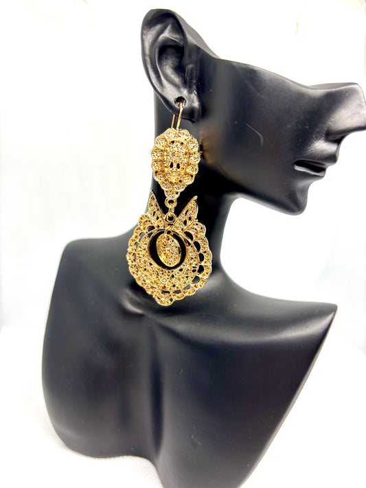 GRANDE BOUCLES D'OREILLES RAINHA A23