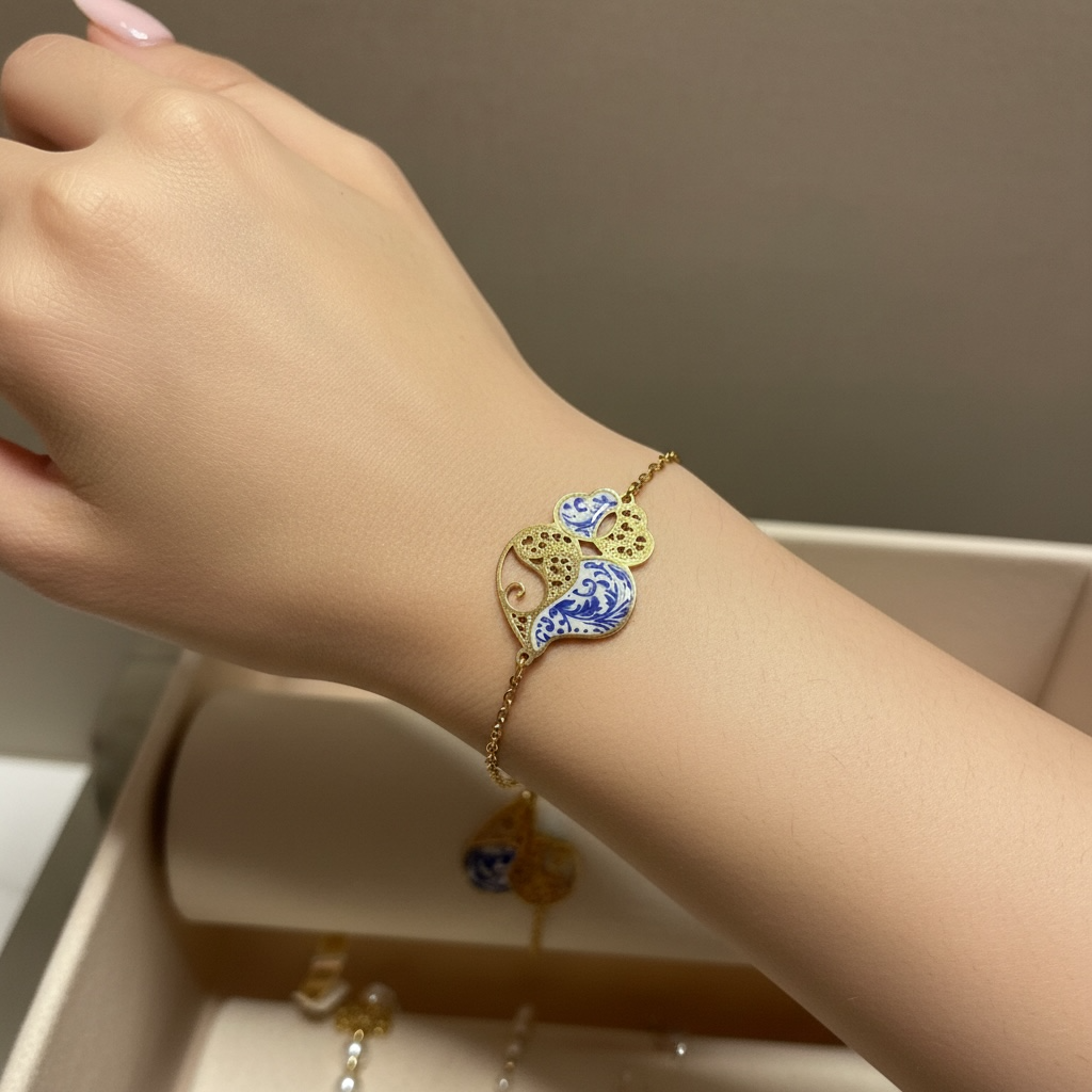 Bracelet Coraçao de Viana Azulejos