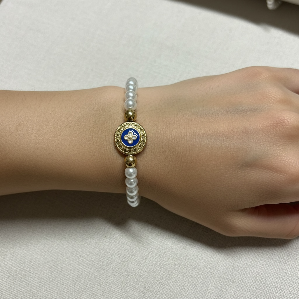 Bracelet Caramujo & perles