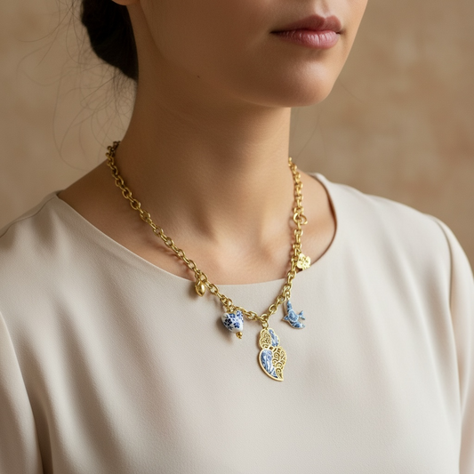 Collier coração de Viana azulejos