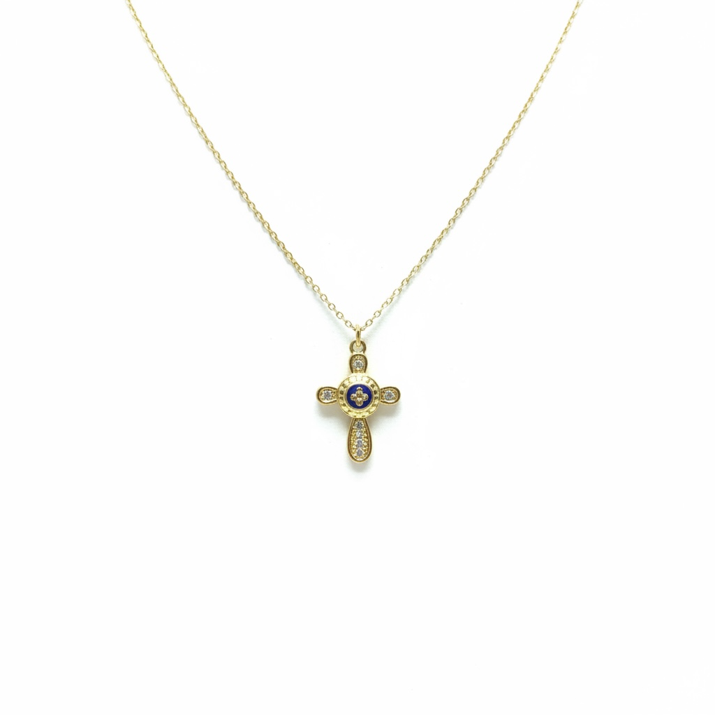 Collier croix caramujo