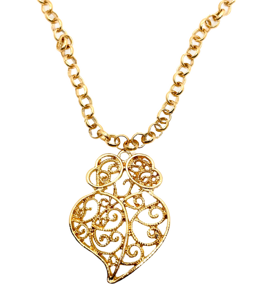 CHAINE AVEC PENDENTIF CORACAO DE VIANA B5