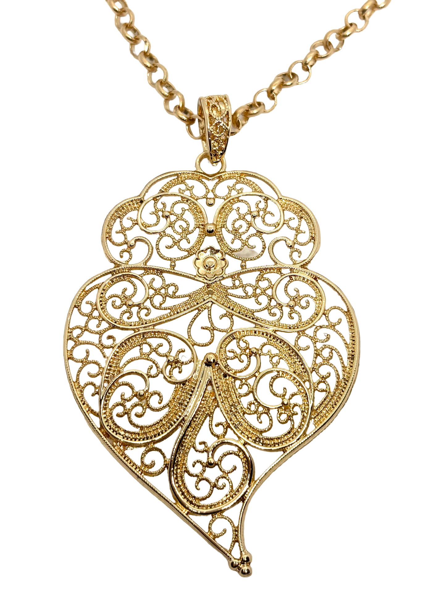 CHAINE AVEC PENDENTIF CORACAO DE VIANA B24