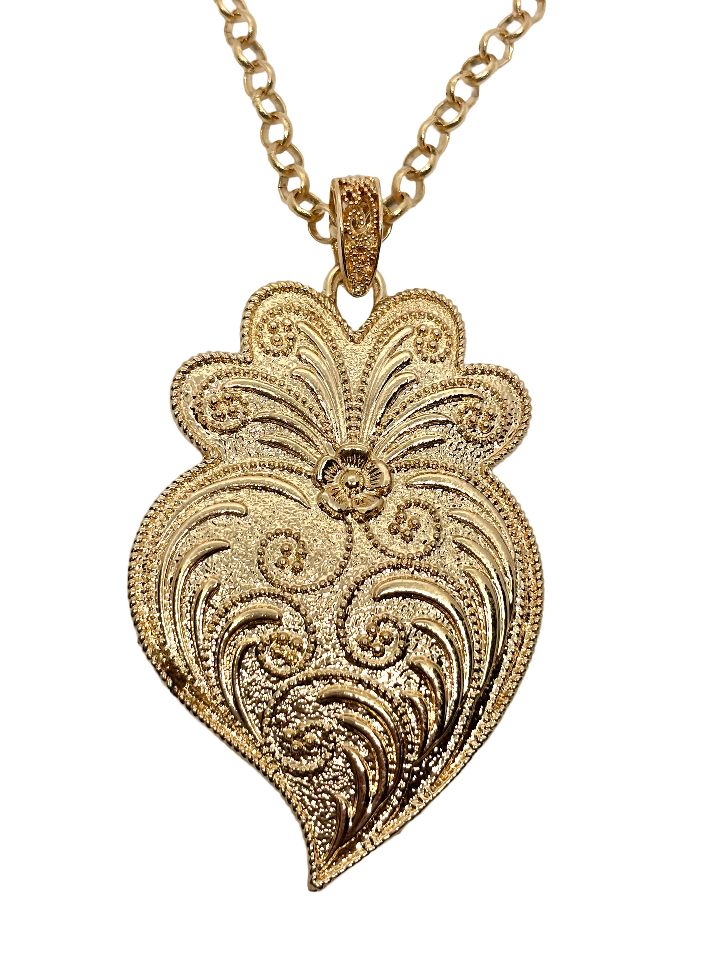 CHAINE AVEC CORACAO DE VIANA B13