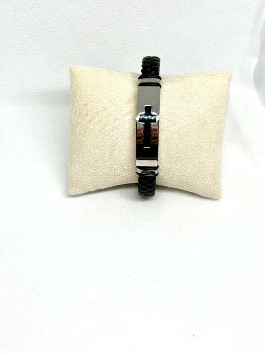 BRACELET HOMME AVEC CROIX