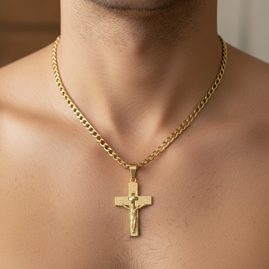 Chaîne homme Croix Pai Nosso