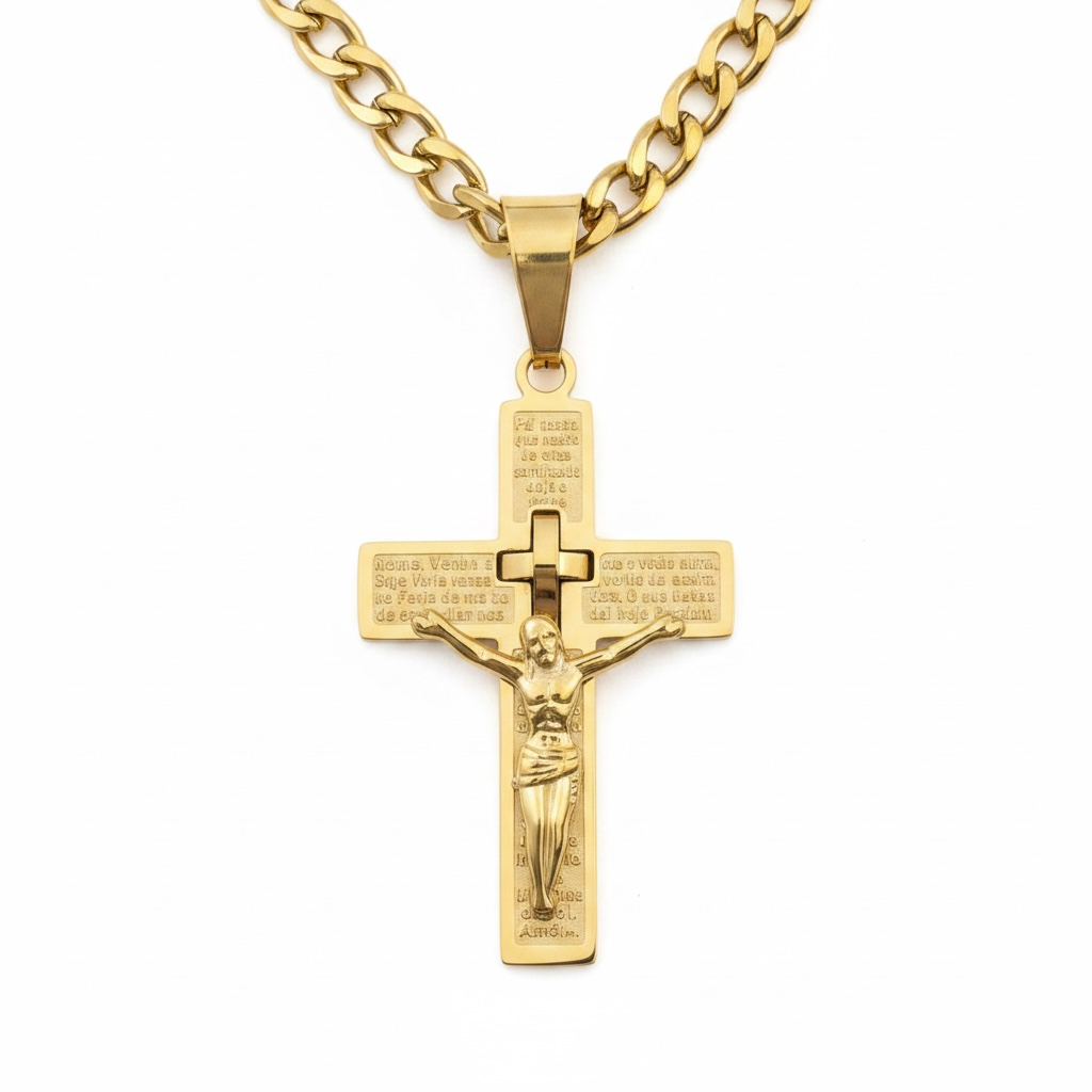 Chaîne homme Croix Pai Nosso
