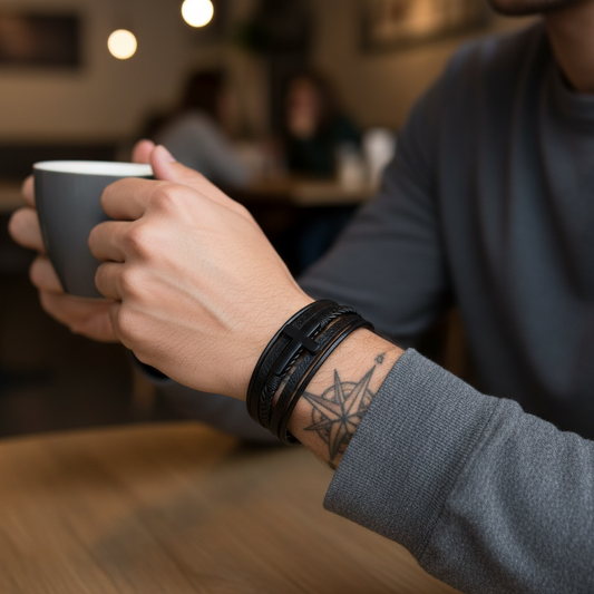 Bracelet homme Croix