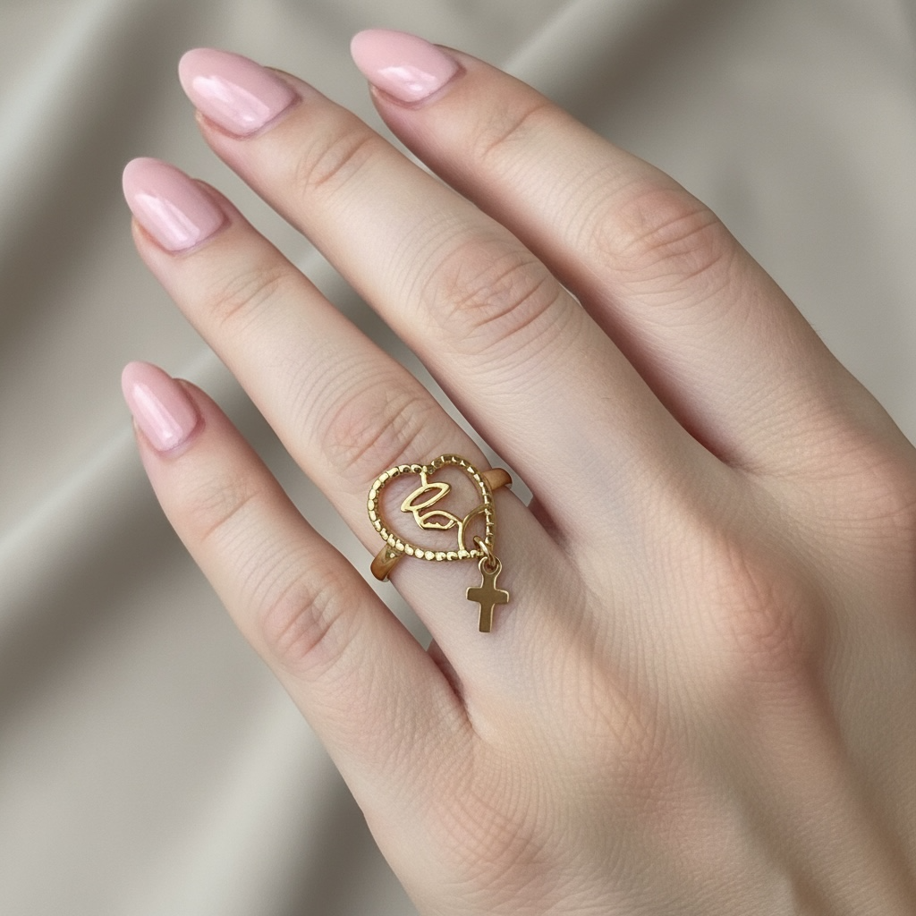 Bague Femme Vierge Marie
