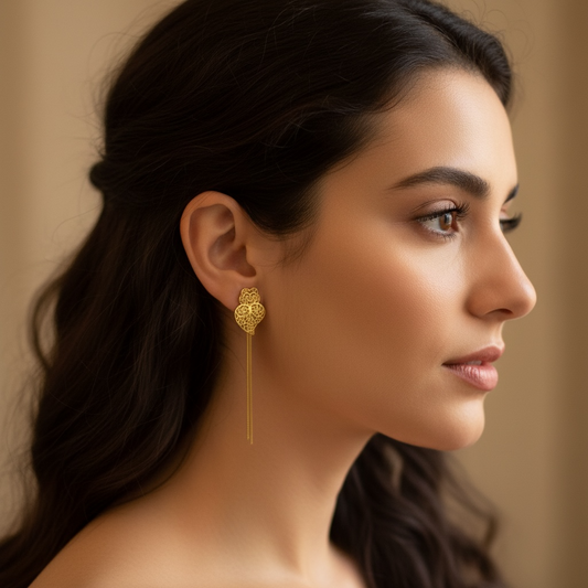 Boucles d'oreille Coraçao de Viana