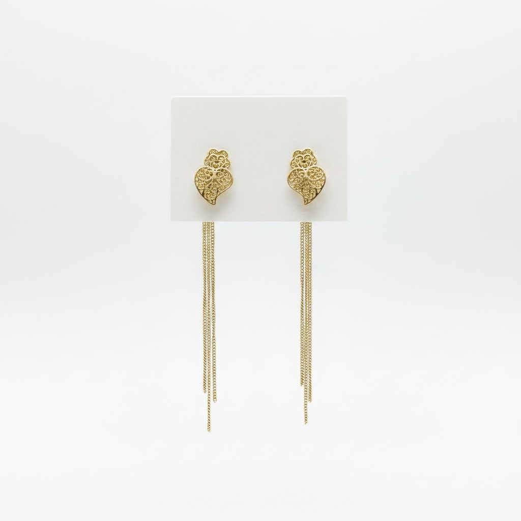 Boucles d'oreille Coraçao de Viana