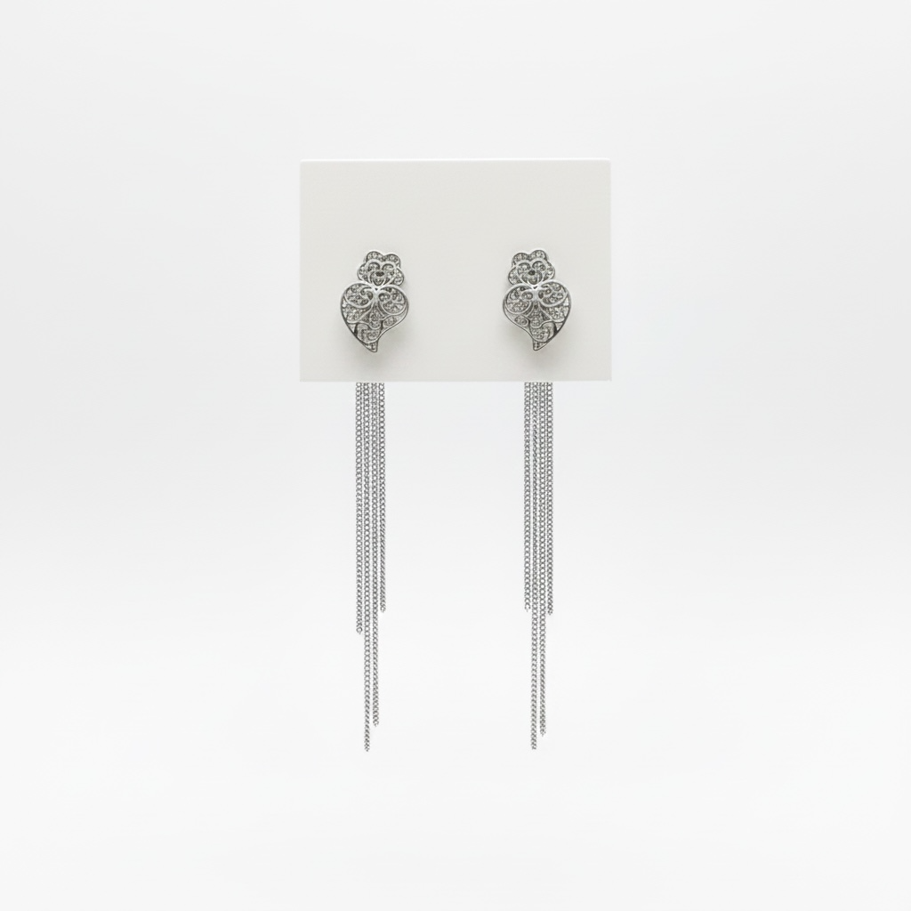 Boucles d'oreille Coraçao de Viana