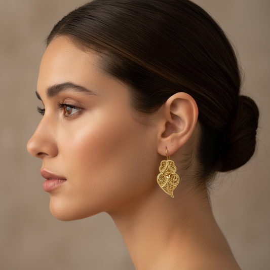 Boucles d'oreille Coraçao de Viana