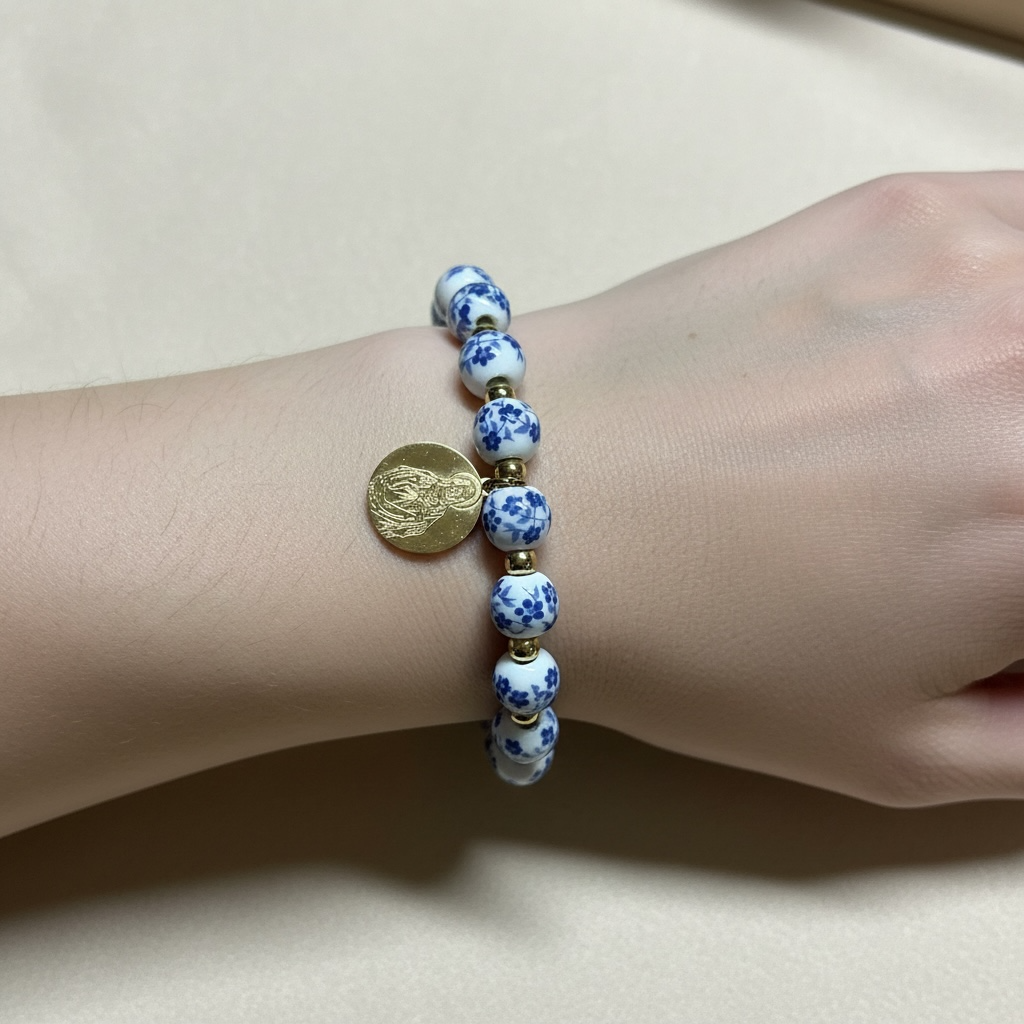 Bracelet medaillon Christ